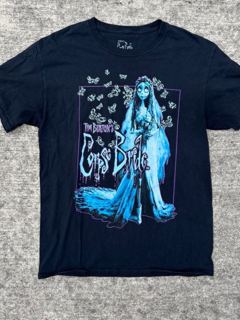 Tim Burtons Corpse Bride Spooky Graphic Tee Shirt